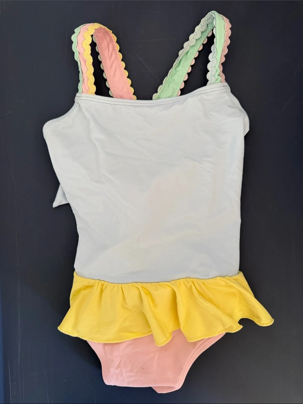 The Beaufort Bonnet Company Pastel Ruffle Tank One-Piece Swimsuit